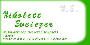 nikolett sveiczer business card